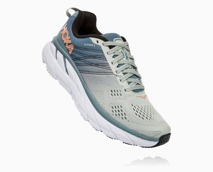 Hoka Gåsko Tilbud - HOKA ONE ONE Clifton 6 Dame Lead [NO-30UMCS]